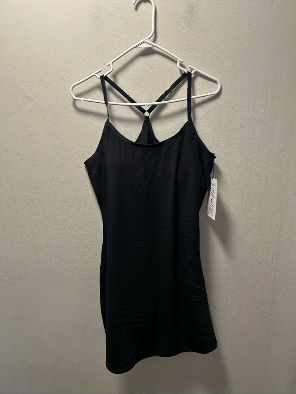 NWT Outdoor Voices Black Tennis Dress with Strappy Back